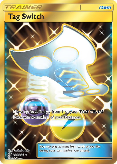 Tag Switch 254 Unified Minds Pokémon card