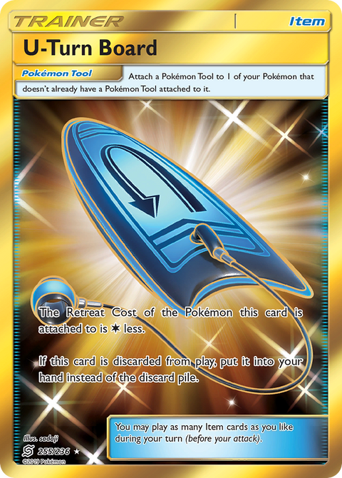 U-Turn Board 255 Unified Minds Pokémon card