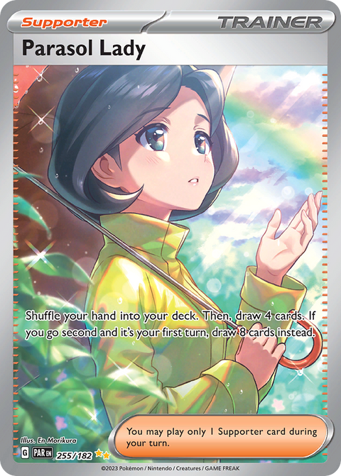 Parasol Lady 255 Paradox Rift Pokémon card
