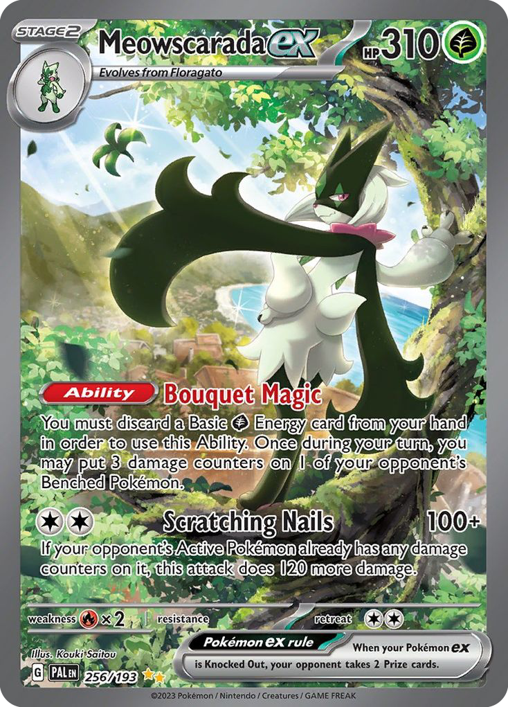 Meowscarada ex 256 Paldea Evolved Pokémon card