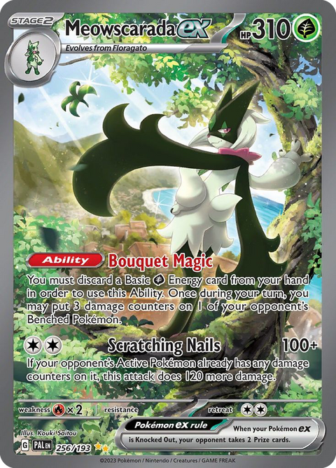 Meowscarada ex 256 Paldea Evolved Pokémon card
