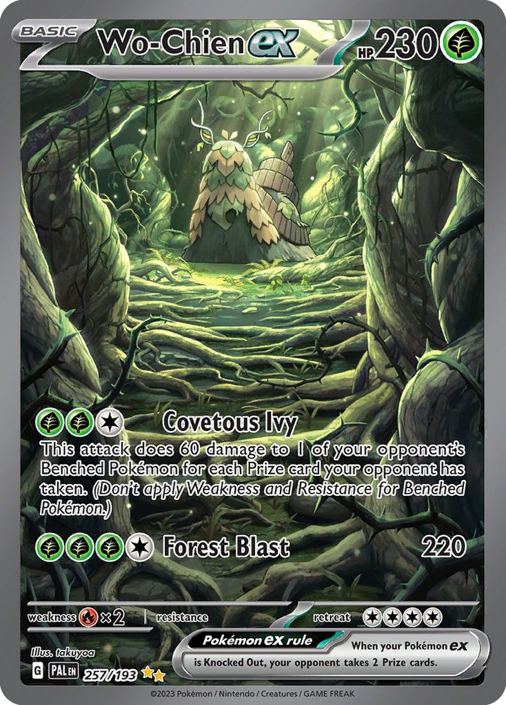 Wo-Chien ex 257 Paldea Evolved Pokémon card
