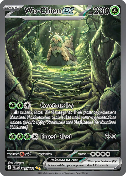 Wo-Chien ex 257 Paldea Evolved Pokémon card