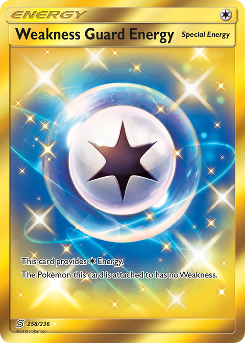 Weakness Guard Energy 258 Unified Minds Pokémon card