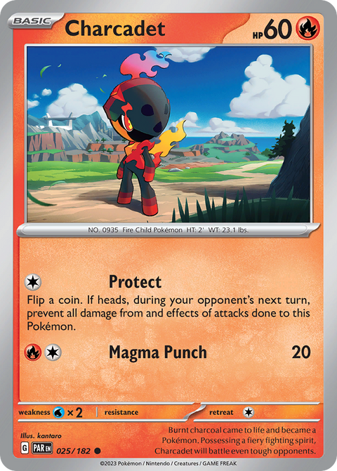 Charcadet 25 Paradox Rift Pokémon card