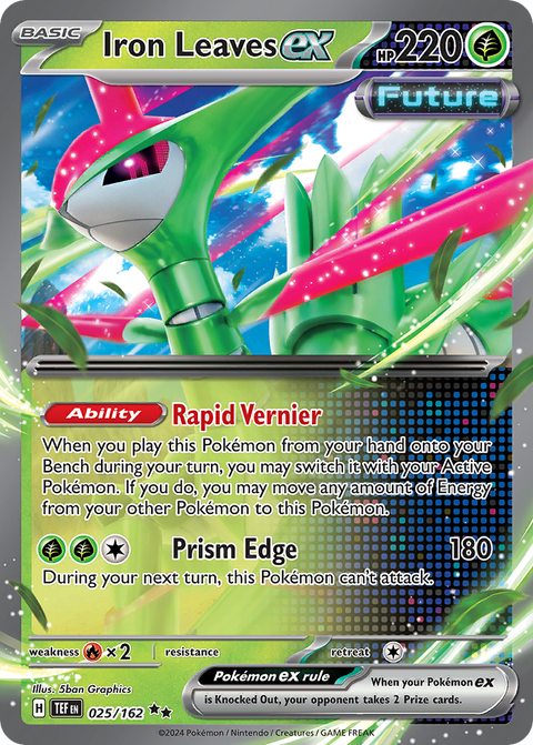 Iron Leaves ex 25 Temporal Forces Pokémon card
