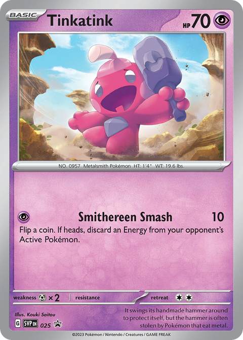 Tinkatink 25 Scarlet & Violet Black Star Promos Pokémon card