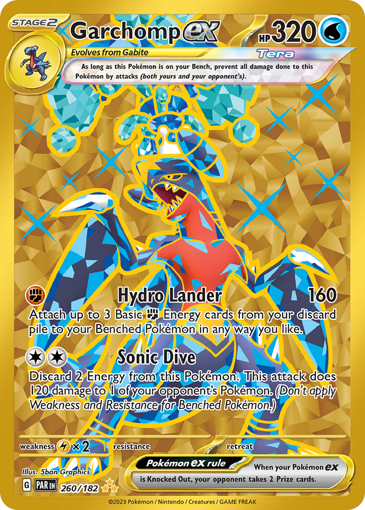 Garchomp ex 260 Paradox Rift Pokémon card
