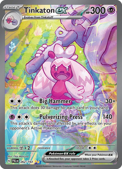 Tinkaton ex 262 Paldea Evolved Pokémon card