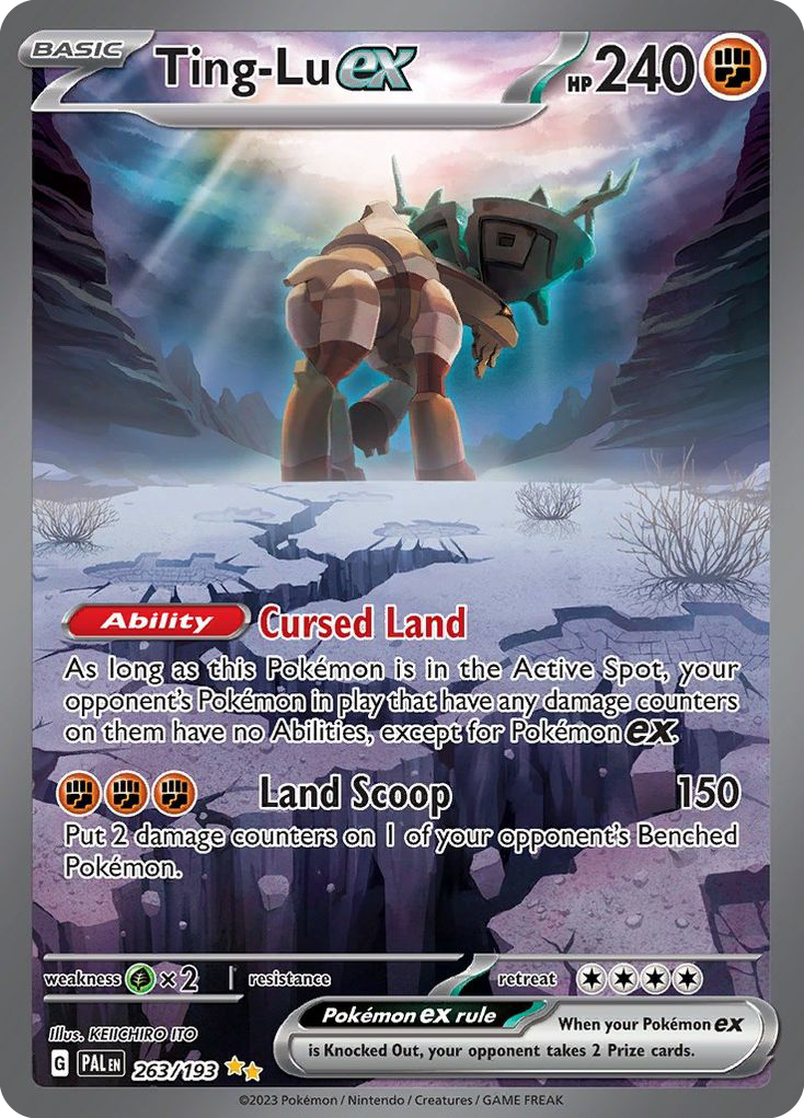 Ting-Lu ex 263 Paldea Evolved Pokémon card