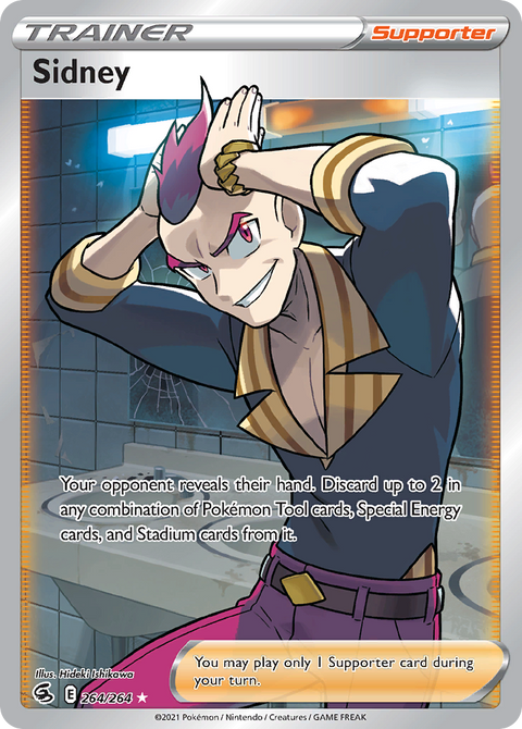 Sidney 264 Fusion Strike Pokémon card