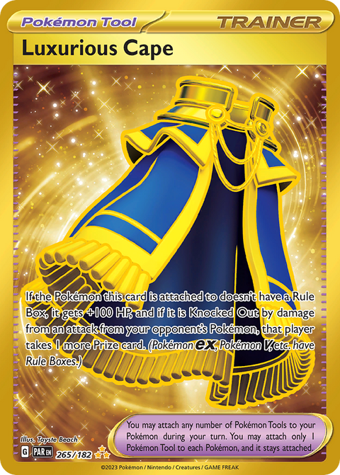 Luxurious Cape 265 Paradox Rift Pokémon card