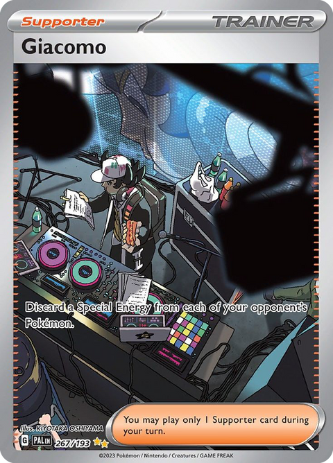 Giacomo 267 Paldea Evolved Pokémon card