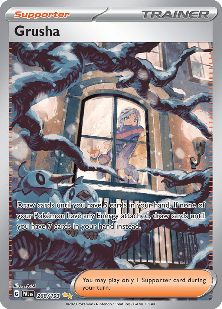 Grusha 268 Paldea Evolved Pokémon card
