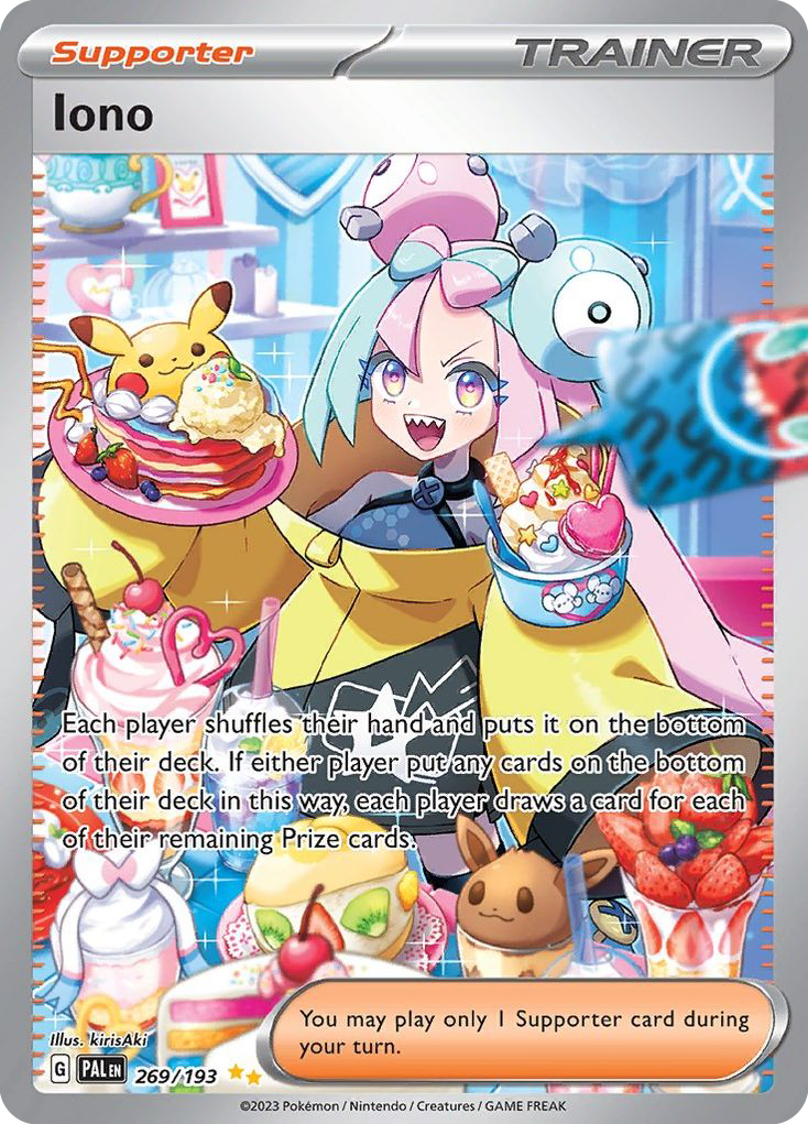 Iono 269 Paldea Evolved Pokémon card