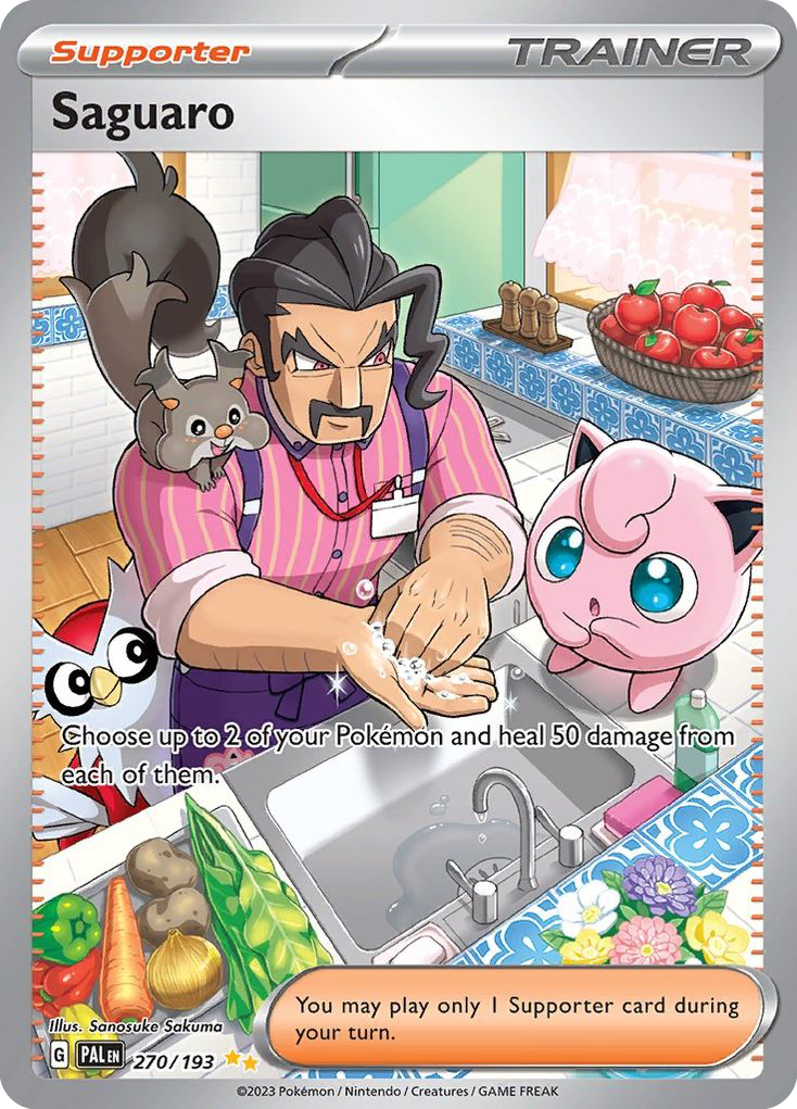 Saguaro 270 Paldea Evolved Pokémon card