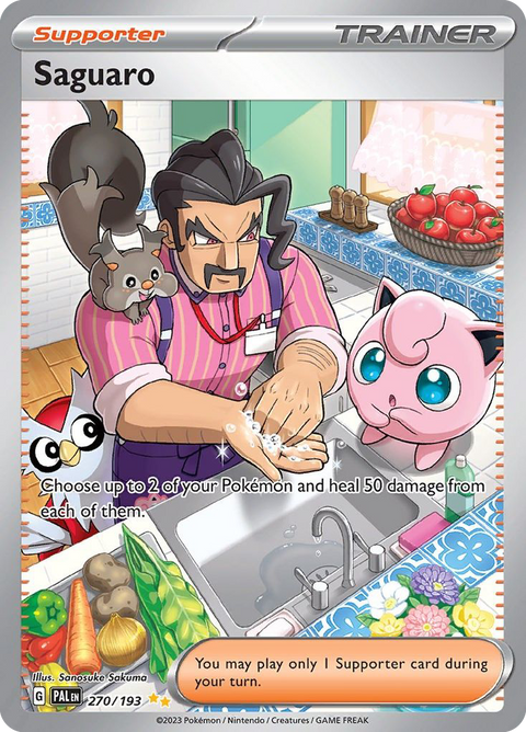Saguaro 270 Paldea Evolved Pokémon card