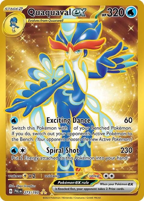 Quaquaval ex 273 Paldea Evolved Pokémon card