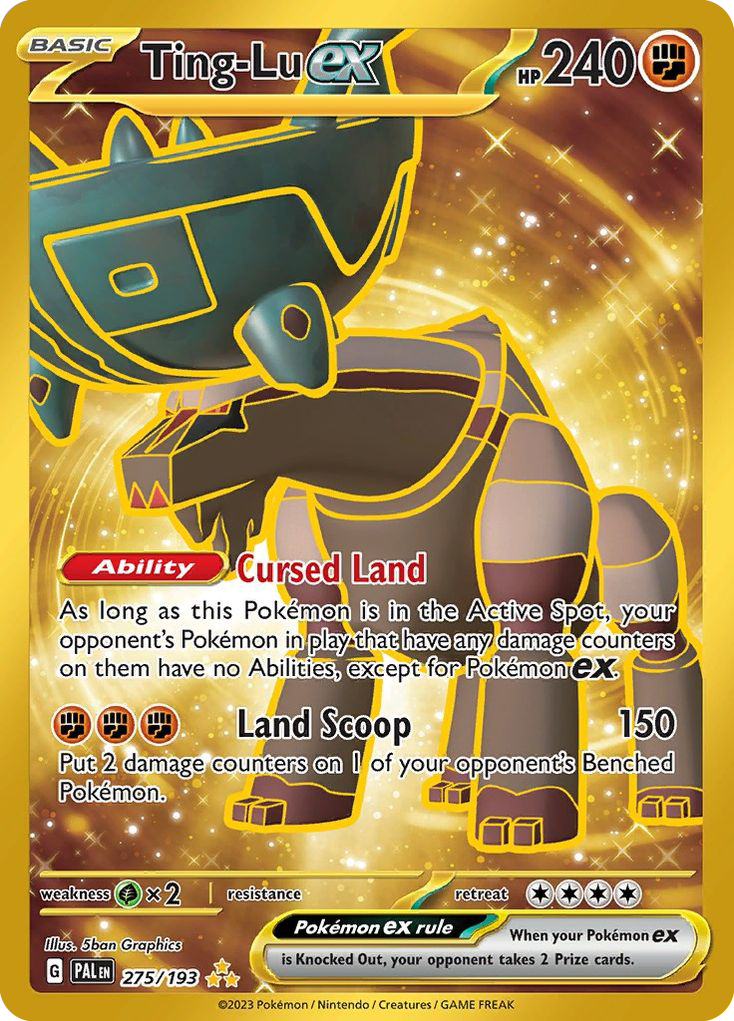Ting-Lu ex 275 Paldea Evolved Pokémon card