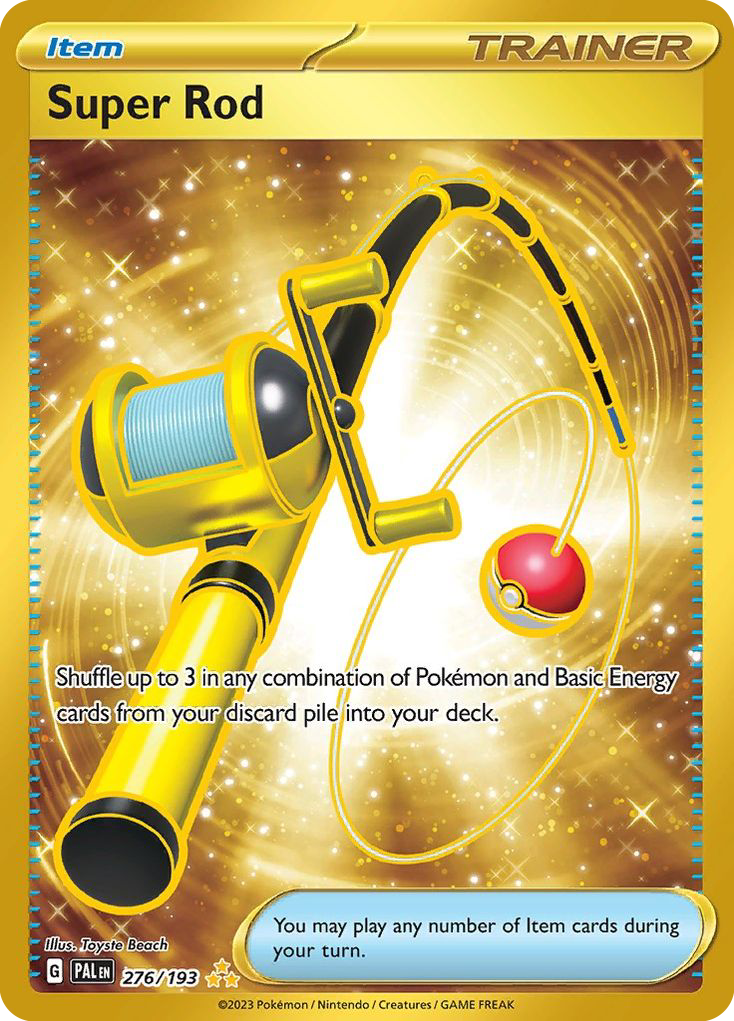Super Rod 276 Paldea Evolved Pokémon card