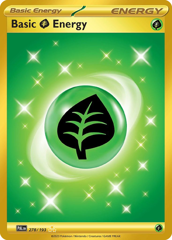 Basic Grass Energy 278 Paldea Evolved Pokémon card