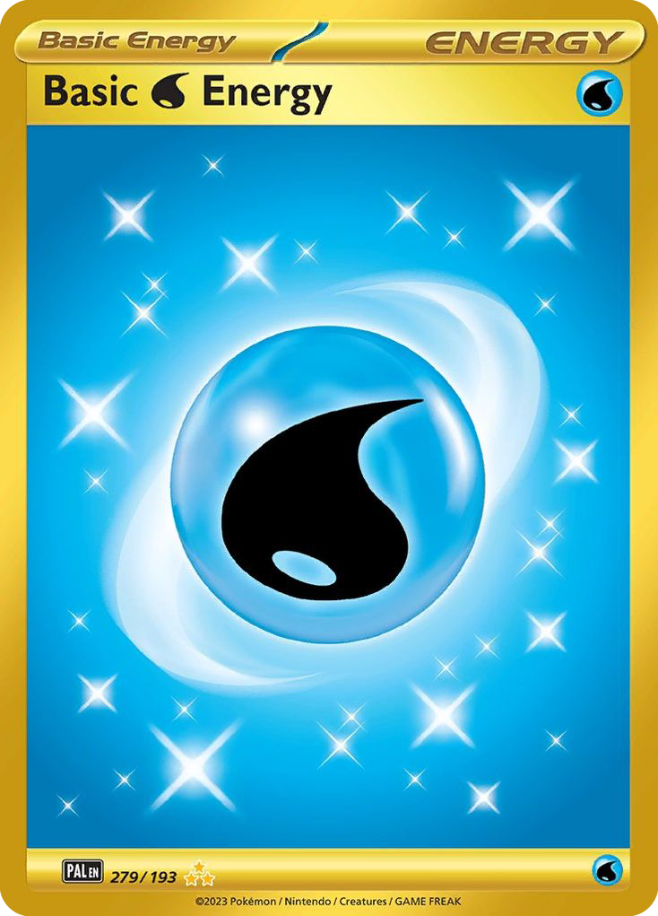 Basic Water Energy 279 Paldea Evolved Pokémon card