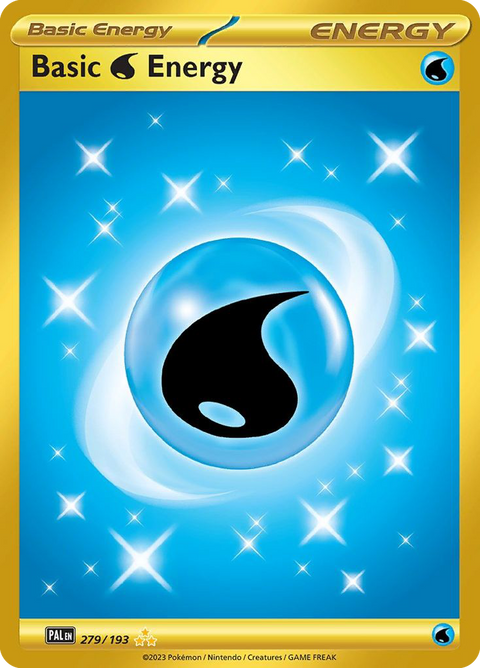 Basic Water Energy 279 Paldea Evolved Pokémon card