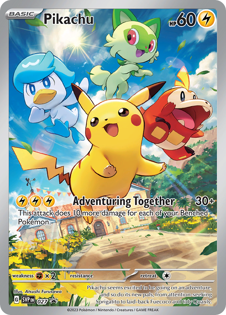 Pikachu 27 Scarlet & Violet Black Star Promos Pokémon card
