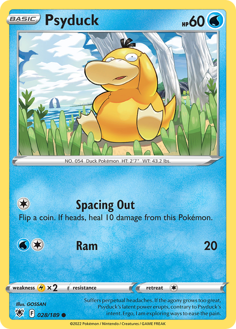 Psyduck 28 Astral Radiance Pokémon card