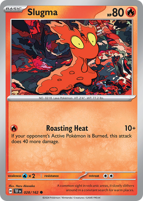 Slugma 28 Temporal Forces Pokémon card