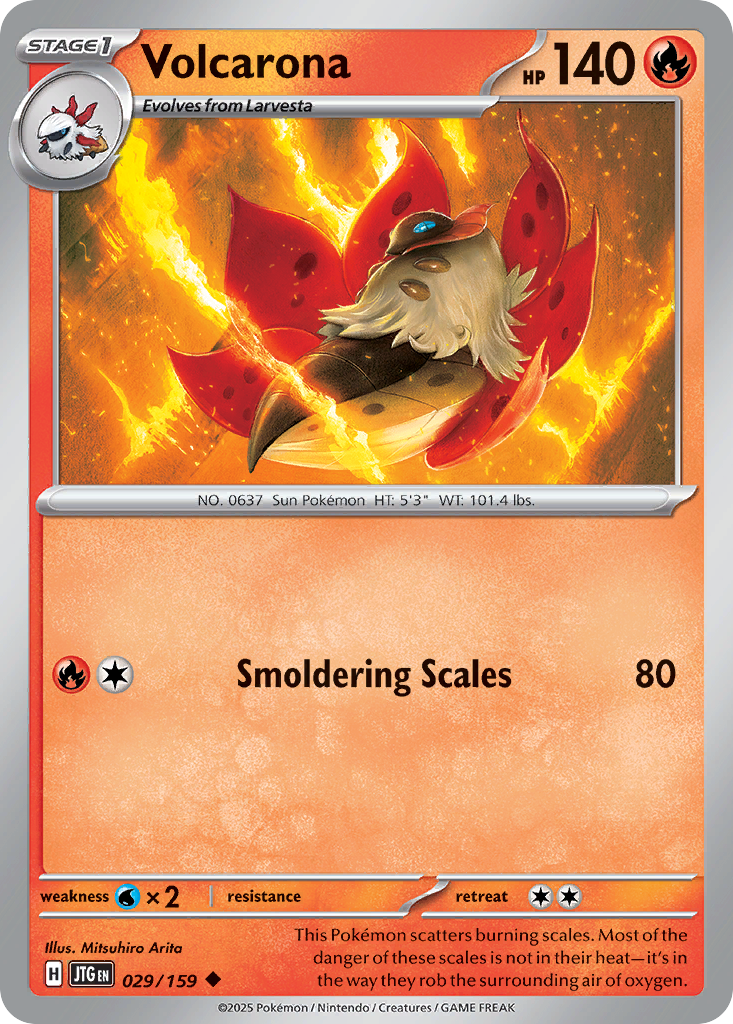 Volcarona 29 Journey Together Pokémon card