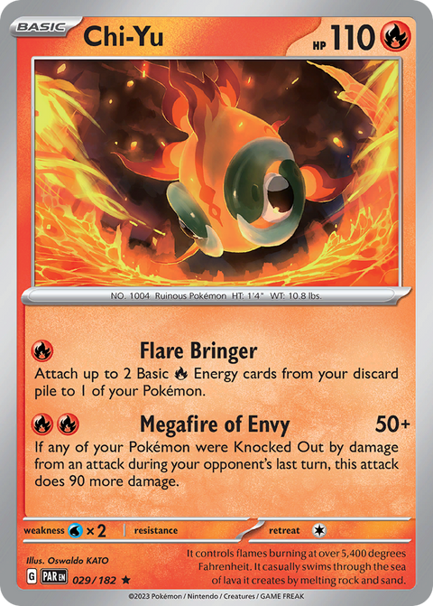 Chi-Yu 29 Paradox Rift Pokémon card