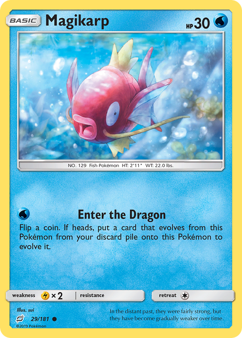 Magikarp 29 Team Up Pokémon card