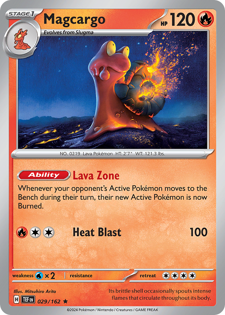 Magcargo 29 Temporal Forces Pokémon card