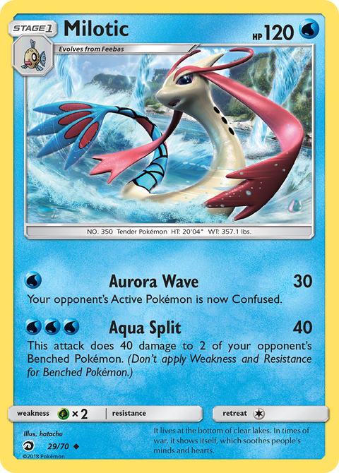 Milotic 29 Dragon Majesty Pokémon card