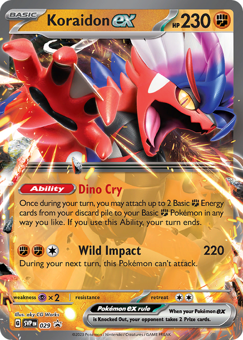 Koraidon ex 29 Scarlet & Violet Black Star Promos Pokémon card
