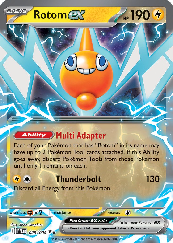 Rotom ex 29 Phantasmal Flames Pokémon card