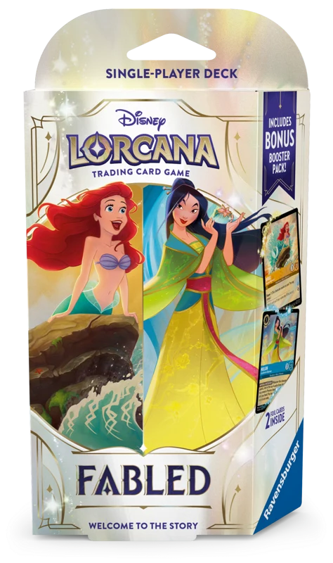 Disney Lorcana TCG: Fabled - Set 9 - Starter Deck - Ariel & Mulan