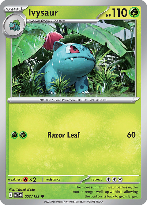 Ivysaur 2 Mega Evolution Pokémon card