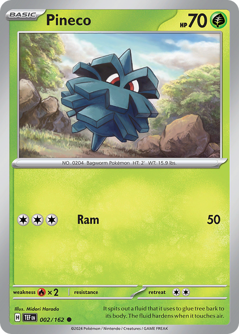 Pineco 2 Temporal Forces Pokémon card