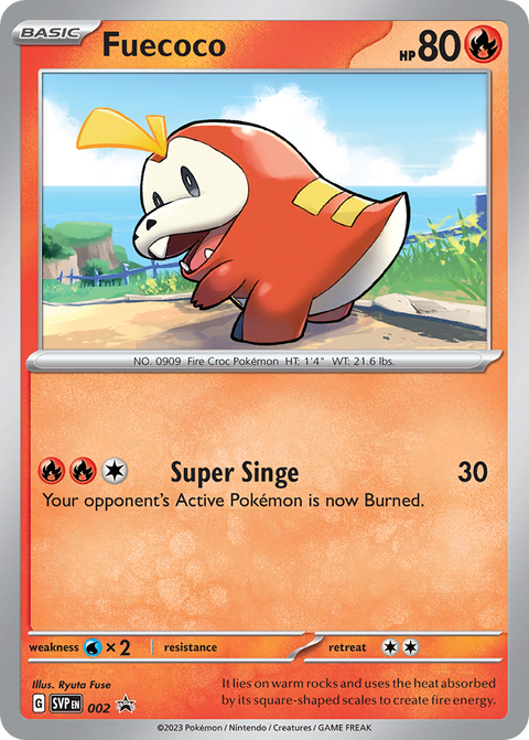Fuecoco 2 Scarlet & Violet Black Star Promos Pokémon card