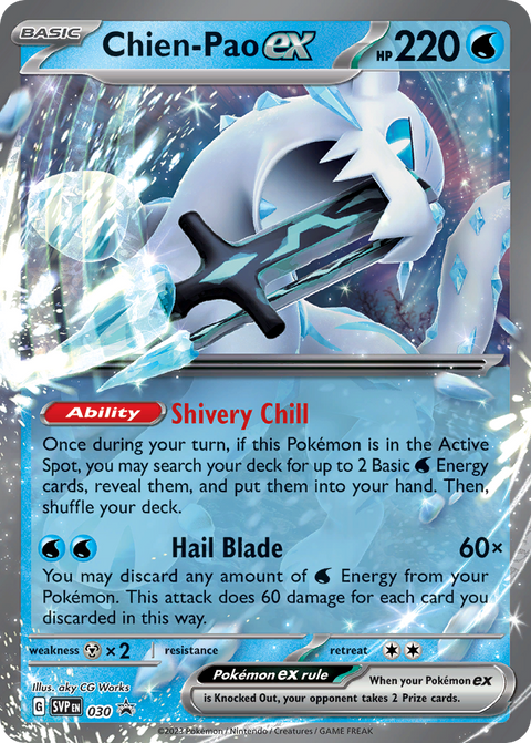 Chien-Pao ex 30 Scarlet & Violet Black Star Promos Pokémon card