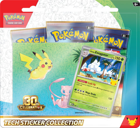 Pokemon TCG: 30th Celebration - Tech Sticker Collection - Alolan Exeggutor