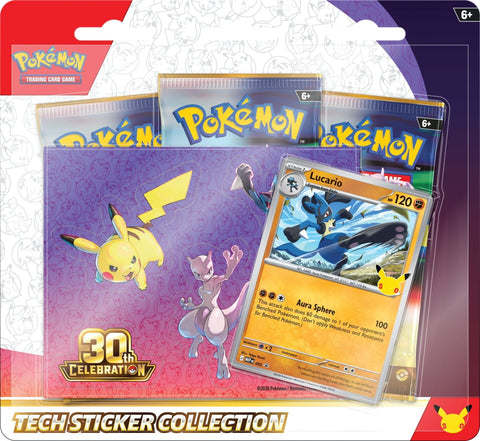 Pokemon TCG: 30th Celebration - Tech Sticker Collection - Lucario
