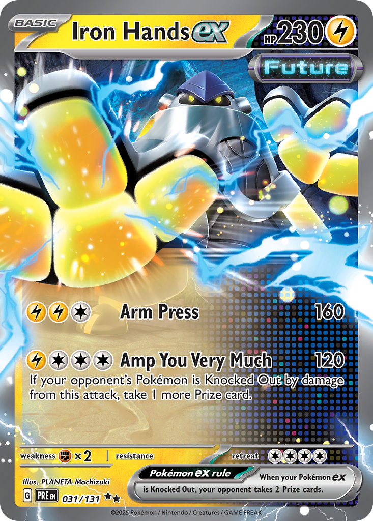 Iron Hands ex 31 Prismatic Evolutions Pokémon card