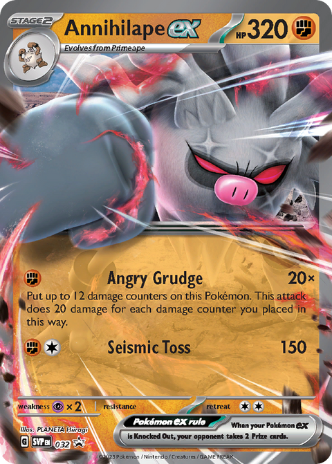 Annihilape ex 32 Scarlet & Violet Black Star Promos Pokémon card