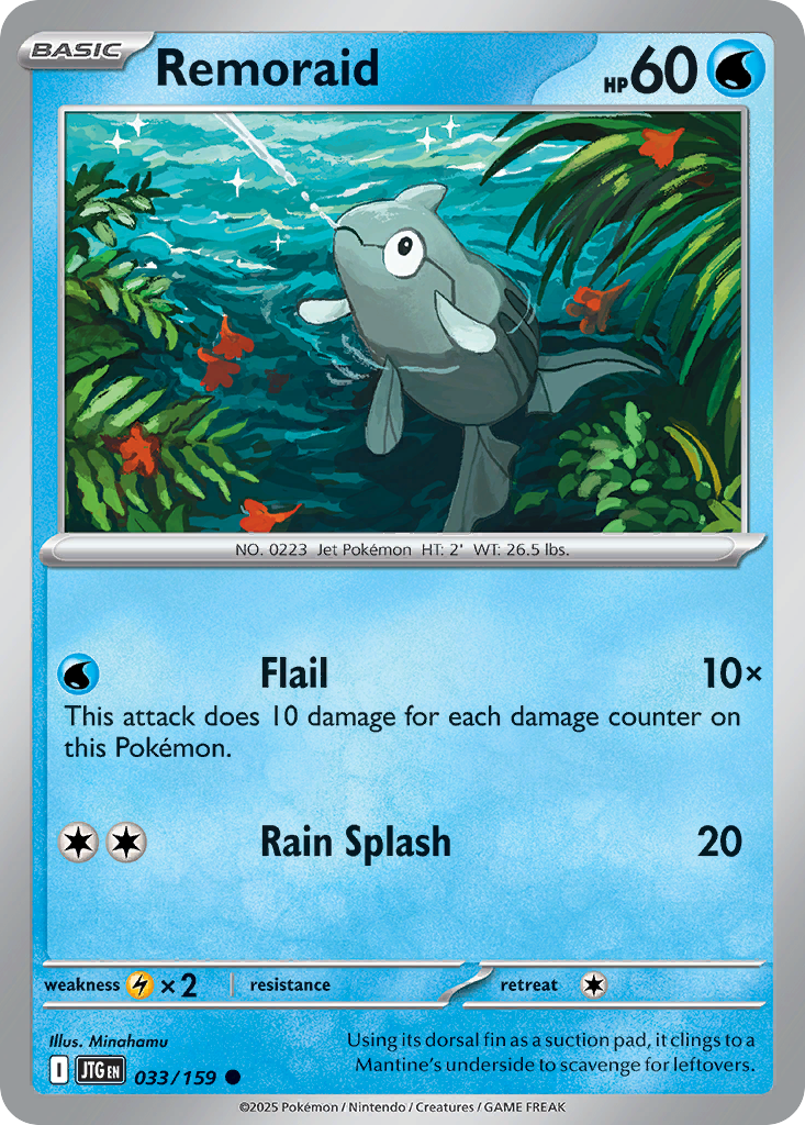 Remoraid 33 Journey Together Pokémon card