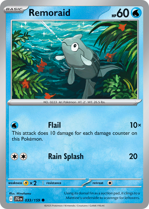 Remoraid 33 Journey Together Pokémon card
