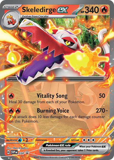 Skeledirge ex 34 Scarlet & Violet Black Star Promos Pokémon card