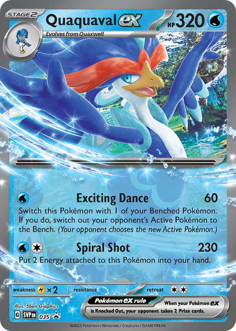 Quaquaval ex 35 Scarlet & Violet Black Star Promos Pokémon card